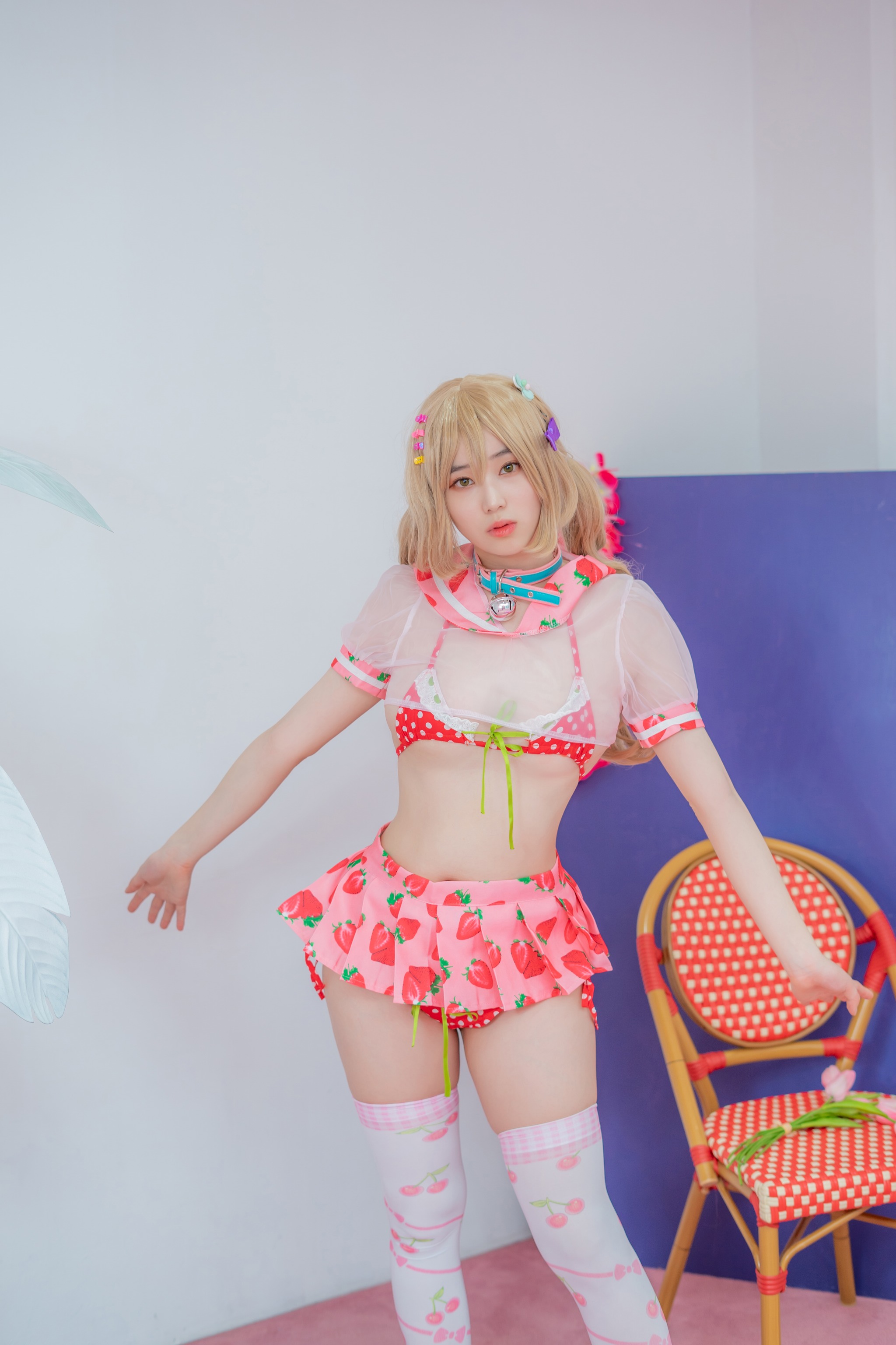 Bambi - NO.058 CREAMSODA Over knee socks [140P]-XikXak
